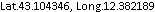 lt:43.104346, lg:12.382189